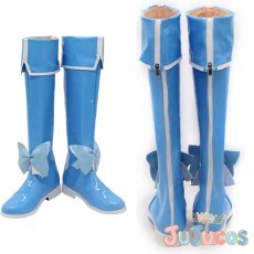 画像1: 水神小夜　コスプレ靴　魔法少女にあこがれて　コスプレブーツ　JUJUcosplay (1)