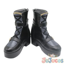 画像2: 日野森志歩　和風ロックファッション　少しの恥ずかしさと　コスプレ靴　プロジェクトセカイ カラフルステージ！ feat. 初音ミク　コスプレブーツ　JUJUcosplay (2)