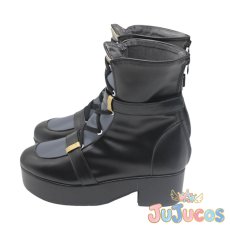 画像3: 日野森志歩　和風ロックファッション　少しの恥ずかしさと　コスプレ靴　プロジェクトセカイ カラフルステージ！ feat. 初音ミク　コスプレブーツ　JUJUcosplay (3)