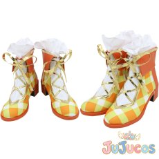 画像1: 高坂穂乃果　コスプレ靴　Love Live! ラブライブ! スクフェス 3月お花編 SR 覚醒後　コスプレブーツ　JUJUcosplay (1)