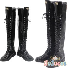 画像1: ノワール　ブラックラビット　コスプレ靴　勝利の女神：NIKKE　コスプレブーツ　JUJUcosplay (1)