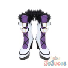 画像2: Aqours　小原鞠莉 SR　初期編　リゾートコーデ　覚醒後　コスプレ靴　ラブライブ！サンシャイン!!　コスプレブーツ　JUJUcosplay (2)