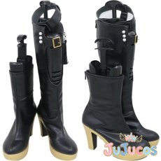 画像1: VTuber　緑仙　3D新衣装　コスプレ靴　バーチャルYouTuber　コスプレブーツ　JUJUcosplay (1)