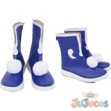 画像1: レイン　コスプレ靴　ふしぎ星の☆ふたご姫　コスプレブーツ　JUJUcosplay (1)