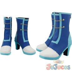 画像1: 霧矢あおい　ブルートルテ　コスプレ靴　アイカツ!　コスプレブーツ　JUJUcosplay (1)