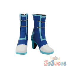 画像2: 霧矢あおい　ブルートルテ　コスプレ靴　アイカツ!　コスプレブーツ　JUJUcosplay (2)