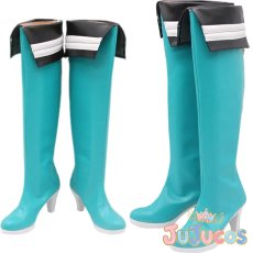 画像1: まほあこ　阿古屋真珠　ロコムジカ　コスプレ靴　魔法少女にあこがれて　コスプレブーツ　JUJUcosplay (1)