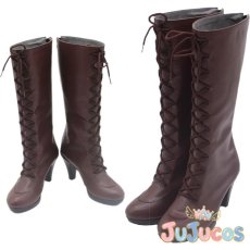 画像1: 初音ミク　雪ミク2024　コスプレ靴　VOCALOID　コスプレブーツ　JUJUcosplay (1)