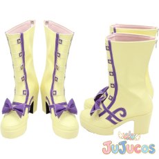 画像1: 超時空遊園地　ランカ・リー　コスプレ靴　マクロスFRONTIER　コスプレブーツ　JUJUcosplay (1)