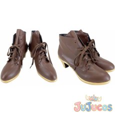 画像1: 桜守歌織　コスプレ靴　アイドルマスター ミリオンライブ！ シアターデイズ　コスプレブーツ　JUJUcosplay (1)