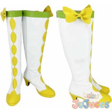 画像1: 四葉ありす　キュアロゼッタ　キュアロゼッタ　変身後　コスプレ靴　ドキドキ!プリキュア　コスプレブーツ　JUJUcosplay (1)