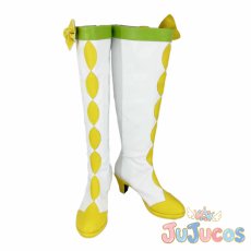 画像2: 四葉ありす　キュアロゼッタ　キュアロゼッタ　変身後　コスプレ靴　ドキドキ!プリキュア　コスプレブーツ　JUJUcosplay (2)