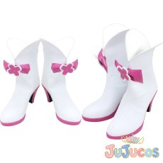 画像1: 春野はるか　キュアフローラ　変身後　コスプレ靴　Go！プリンセスプリキュア　コスプレブーツ　JUJUcosplay (1)