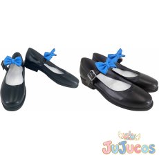 画像1: 西行寺幽々子　東方妖々夢　コスプレ靴　東方Project　コスプレブーツ　JUJUcosplay (1)