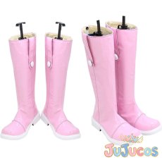 画像1: ヒカリ　私服　コスプレ靴　ポケットモンスター ダイヤモンド＆パール　コスプレブーツ　JUJUcosplay (1)