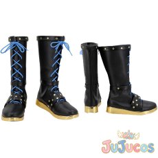 画像1: ALKALOID & Crazy:B　SAKE OF LOVE　天城一彩　白鳥藍良　礼瀬マヨイ　風早巽　天城燐音　HiMERU　桜河こはく　椎名ニキ　コスプレ靴　あんさんぶるスターズ!　コスプレブーツ　JUJUcosplay (1)