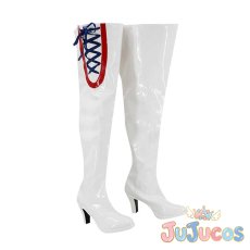 画像2: VTuber　ReGLOSS　儒烏風亭らでん　MV衣装　コスプレ靴　バーチャルYouTuber　コスプレブーツ　JUJUcosplay (2)