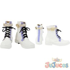 画像1: 周防桃子　6周年　コスプレ靴　アイドルマスター ミリオンライブ！　コスプレブーツ　JUJUcosplay (1)