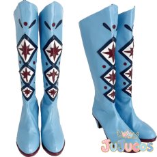 画像1: エルサ　コスプレ靴　アナと雪の女王　コスプレブーツ　JUJUcosplay (1)