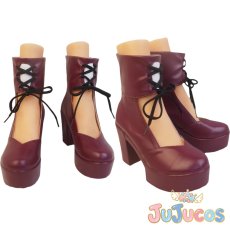 画像1: 翠星石　コスプレ靴　ローゼンメイデン　コスプレブーツ　JUJUcosplay (1)