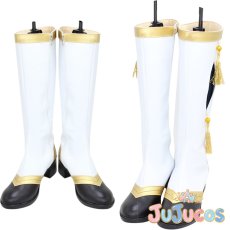 画像1: Aqours　国木田花丸　SR　お正月編　覚醒後　コスプレ靴　ラブライブ！サンシャイン!!　コスプレブーツ　JUJUcosplay (1)