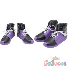 画像1: Vtuber　紫咲シオン　ゲーミング衣装　コスプレ靴　バーチャルYouTuber　コスプレブーツ　JUJUcosplay (1)