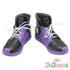 画像2: Vtuber　紫咲シオン　ゲーミング衣装　コスプレ靴　バーチャルYouTuber　コスプレブーツ　JUJUcosplay (2)