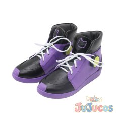 画像3: Vtuber　紫咲シオン　ゲーミング衣装　コスプレ靴　バーチャルYouTuber　コスプレブーツ　JUJUcosplay (3)