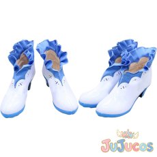 画像1: 島村卯月　スターリースカイ・ブライト　コスプレ靴　アイドルマスターシンデレラガールズ　コスプレブーツ　JUJUcosplay (1)