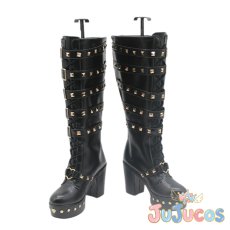 画像2: Vtuber　狂蘭メロコ(Meloco Kyoran)　メイド服　コスプレ靴　バーチャルYouTuber　コスプレブーツ　JUJUcosplay (2)