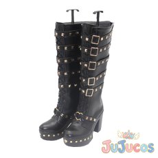 画像3: Vtuber　狂蘭メロコ(Meloco Kyoran)　メイド服　コスプレ靴　バーチャルYouTuber　コスプレブーツ　JUJUcosplay (3)