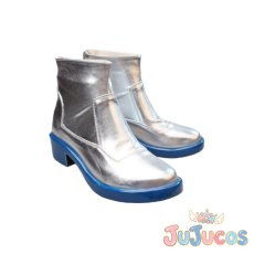 画像3: 初音ミク 2010雪ミク　コスプレ靴　VOCALOID　コスプレブーツ　JUJUcosplay (3)