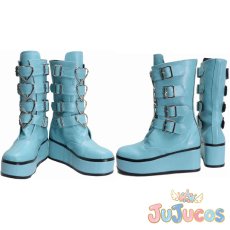 画像1: Vtuber　白波らむね　サブカルゲーマー　コスプレ靴　バーチャルYouTuber　コスプレブーツ　JUJUcosplay (1)