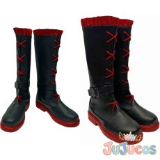 画像1: ルビー・ローズ　コスプレ靴　RWBY　コスプレブーツ　JUJUcosplay (1)