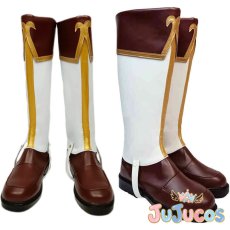 画像1: ペコリーヌ　コスプレ靴　プリンセスコネクト!　コスプレブーツ　JUJUcosplay (1)