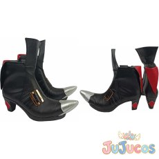 画像1: 黒魔道士　コスプレ靴　ファイナルファンタジーXIV　コスプレブーツ　JUJUcosplay (1)