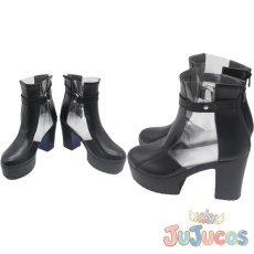 画像1: VTuber　星街すいせい　W●RK　コスプレ靴　バーチャルYouTuber　コスプレブーツ　JUJUcosplay (1)