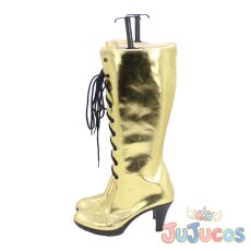 画像3: 巡音ルカ　公式衣装(標準)　コスプレ靴　VOCALOID　コスプレブーツ　JUJUcosplay (3)