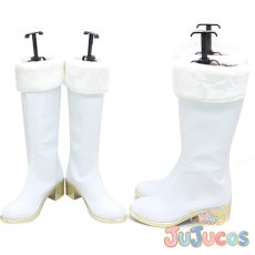 画像1: 西城樹里　白いツバサ　コスプレ靴　アイドルマスター シャイニーカラーズ　コスプレブーツ　JUJUcosplay (1)