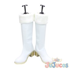 画像2: 西城樹里　白いツバサ　コスプレ靴　アイドルマスター シャイニーカラーズ　コスプレブーツ　JUJUcosplay (2)