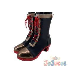 画像4: 小豆沢こはね　小悪魔系スイートチョコレート　仲間に最高のチョコを　コスプレ靴　プロジェクトセカイ カラフルステージ！ feat. 初音ミク　コスプレブーツ　JUJUcosplay (4)