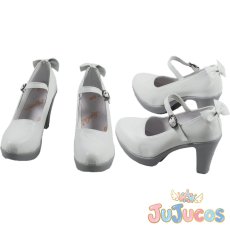 画像1: 巴マミ　制服　コスプレ靴　魔法少女まどか☆マギカ　コスプレブーツ　JUJUcosplay (1)