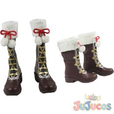 画像1: 島村卯月　ココロ・イルミネーション　コスプレ靴　アイドルマスター シンデレラガールズ　コスプレブーツ　JUJUcosplay (1)