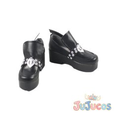 画像2: VTuber　魔界ノりりむ　セーラー服　コスプレ靴　バーチャルYouTuber　コスプレブーツ　JUJUcosplay (2)