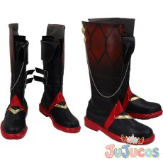 画像1: 邪眼タルタリヤ　コスプレ靴　原神(げんしん)　コスプレブーツ　JUJUcosplay (1)