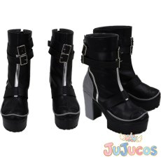 画像1: バンジ・明晰夢　霜月白鷹　コスプレ靴　パニシング:グレイレイヴン　コスプレブーツ　JUJUcosplay (1)