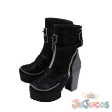 画像4: バンジ・明晰夢　霜月白鷹　コスプレ靴　パニシング:グレイレイヴン　コスプレブーツ　JUJUcosplay (4)