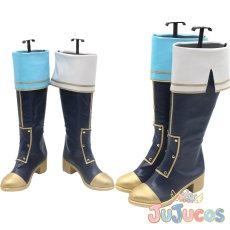 画像1: VTuber　葉加瀬冬雪　SYMPHONIA　5th Anniversary　コスプレ靴　バーチャルYouTuber　コスプレブーツ　JUJUcosplay (1)