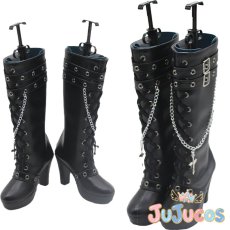 画像1: 藤堂ユリカ　ブロックチェック　コスプレ靴　アイカツ!　コスプレブーツ　JUJUcosplay (1)