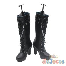 画像2: 藤堂ユリカ　ブロックチェック　コスプレ靴　アイカツ!　コスプレブーツ　JUJUcosplay (2)